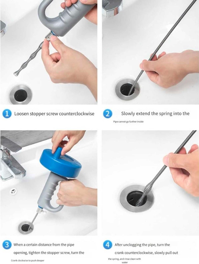 Drain Auger Kitchen Bathroom Unblocker 10 M - photo 3