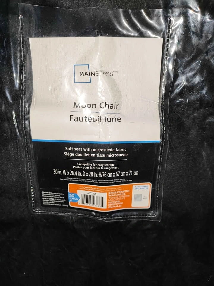Moon Chair — Black — (Moving Sale) - photo 4