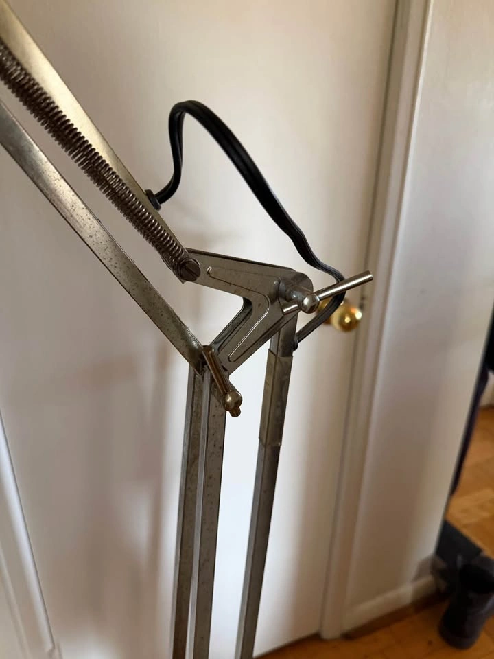 Vintage Structube Giant Architect Floor Lamp – Chrome - photo 2