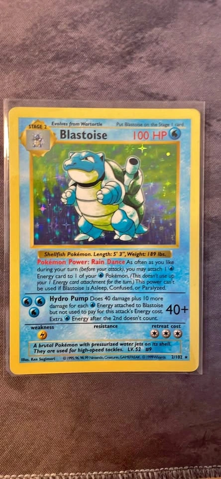 Blastoise First Edition Shadowless 2/102