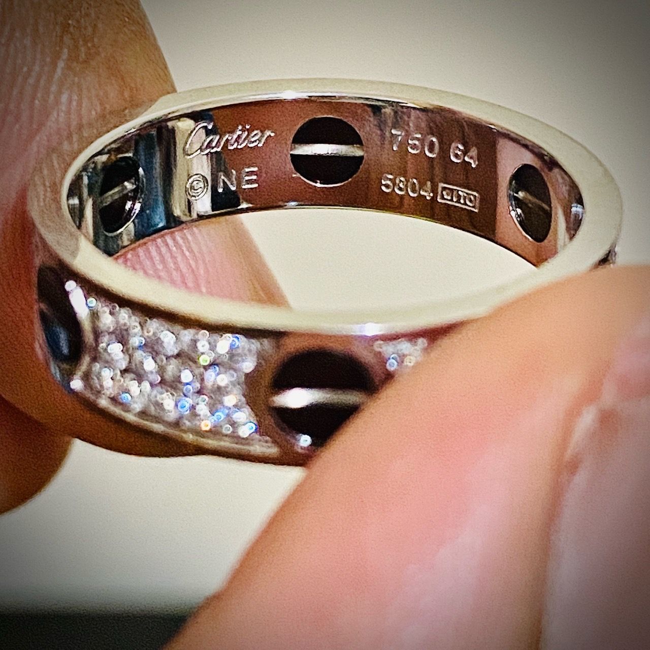 Luxury Pavé Screw-Motif Ring - photo 4