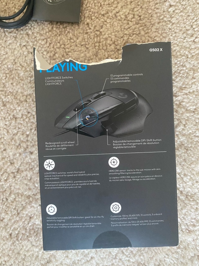 Logitech G502 X Gaming Mouse - photo 5