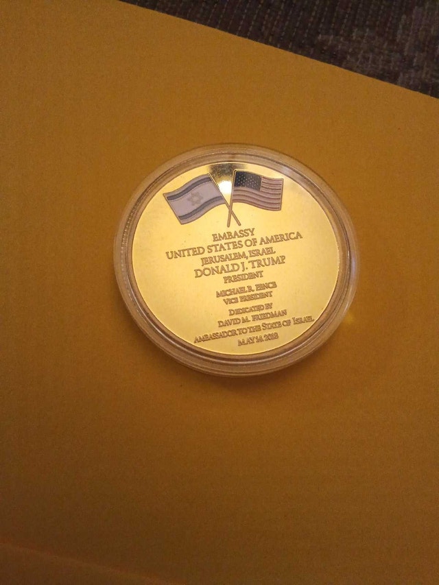 Donald Trump Jerusalem Embassy Coin