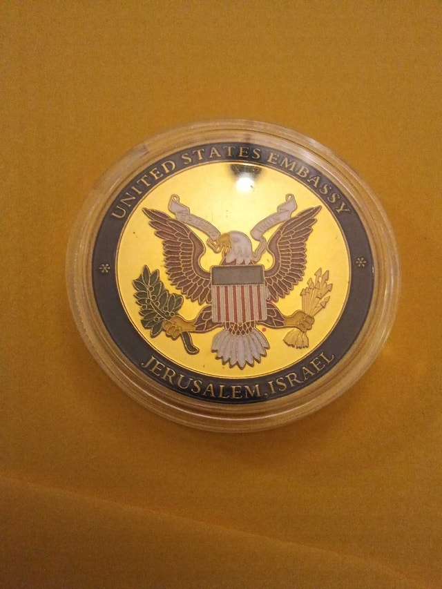 Donald Trump Jerusalem Embassy Coin - photo 3