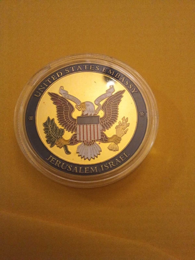 Donald Trump Jerusalem Embassy Coin - photo 4