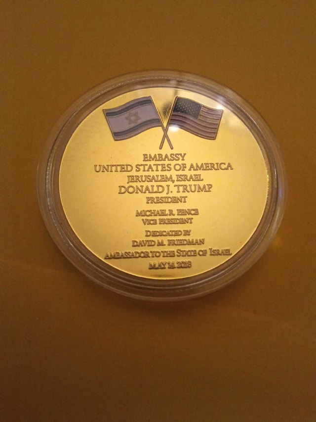 Donald Trump Jerusalem Embassy Coin - photo 5