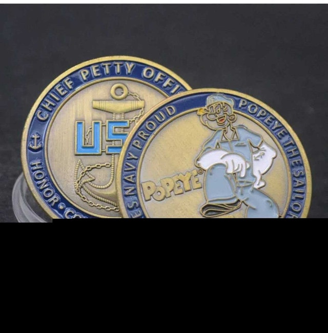 Popeye Challenge Coin - photo 2