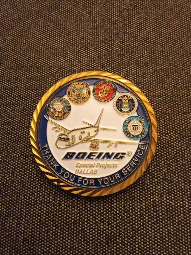 Boeing challenge Coin