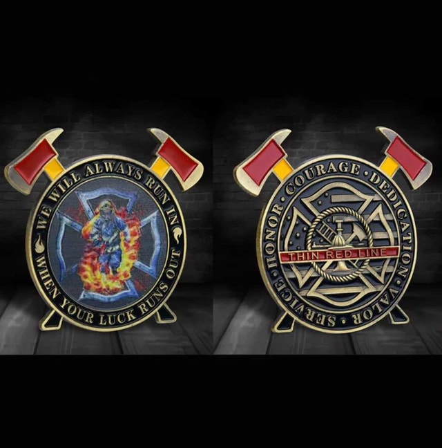 Firefighter Challenge Coin