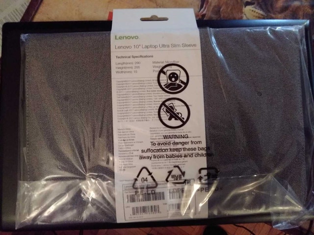 Lenovo 10" Laptop Sleeve. Brand new. - photo 2