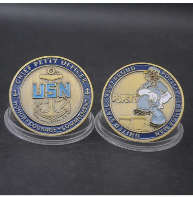 Popeye Challenge Coin