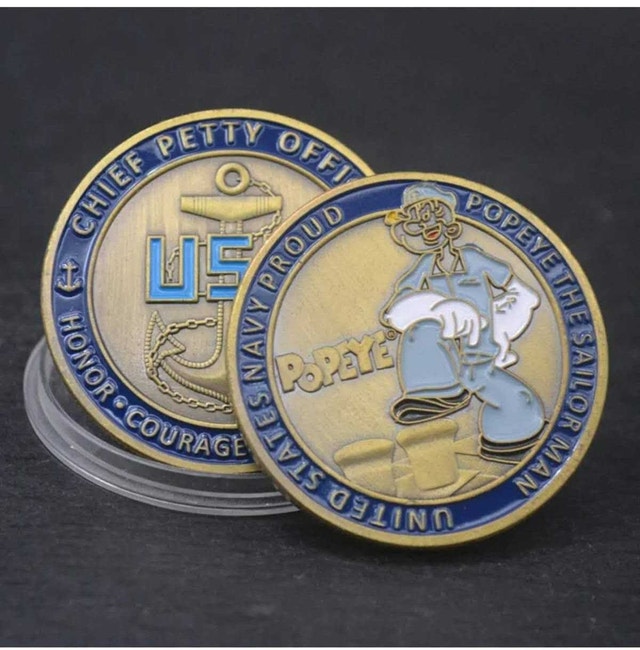 Popeye Challenge Coin - photo 2