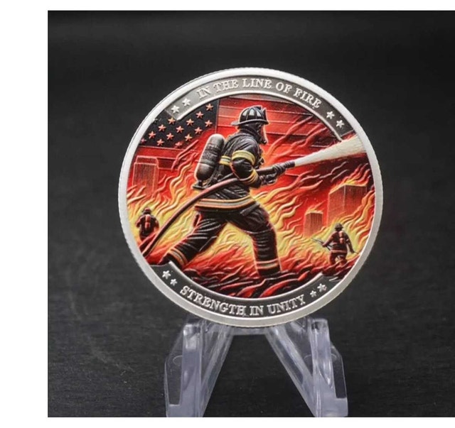 Firefighter challenge Coin