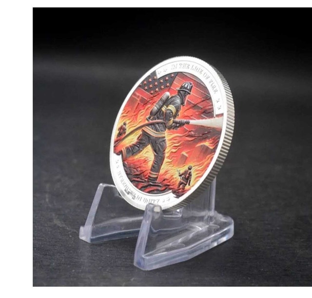 Firefighter challenge Coin - photo 3
