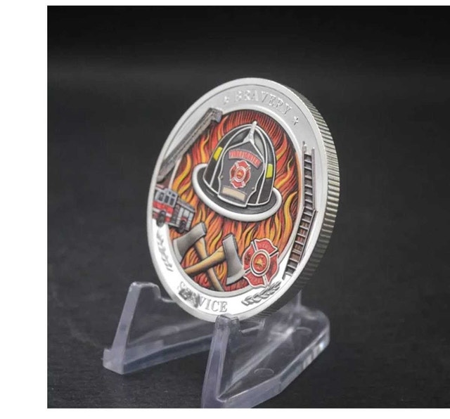 Firefighter challenge Coin - photo 4
