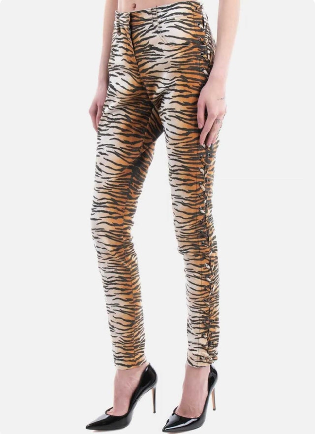 A.L.C. Tiger Print Jeans. Brand new