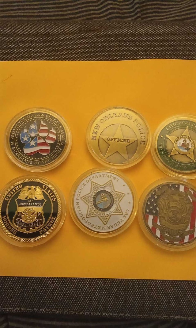 Police Challenge Coins. Set of 10 - photo 4