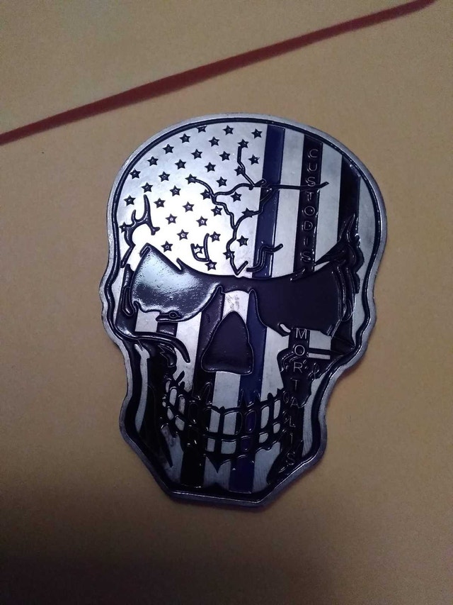Blue Lives Matter Skull. New York