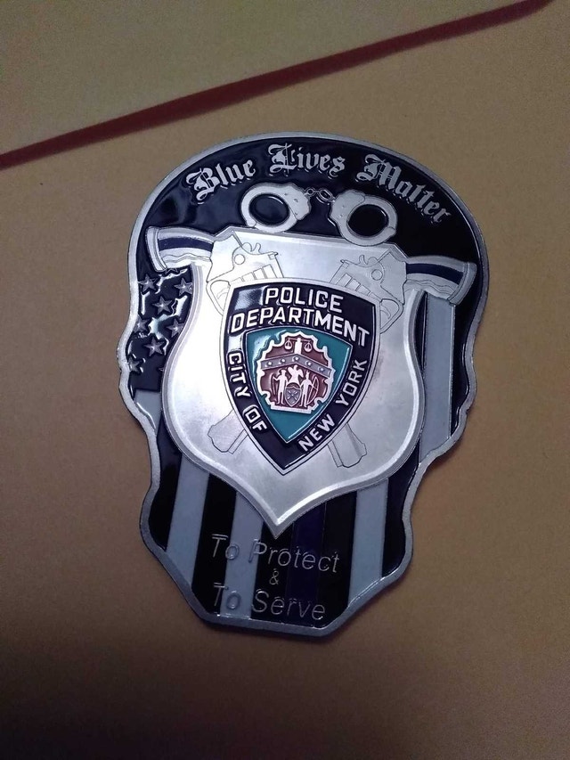 Blue Lives Matter Skull. New York - photo 5