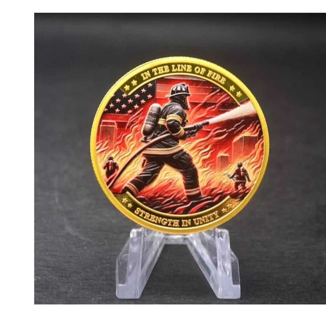 Firefighter challenge Coin