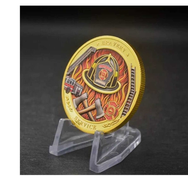 Firefighter challenge Coin - photo 2