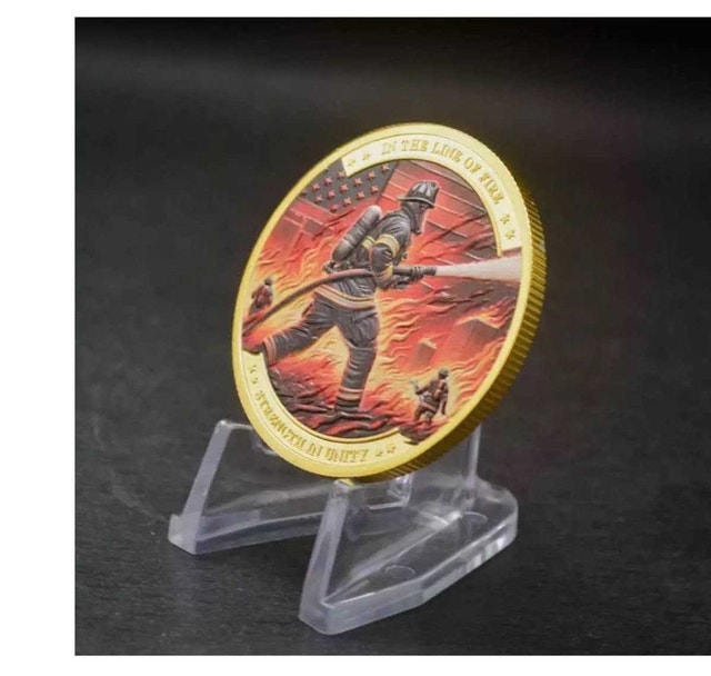 Firefighter challenge Coin - photo 3