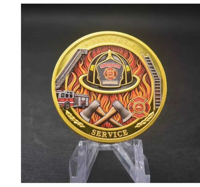 Firefighter challenge Coin - photo 4