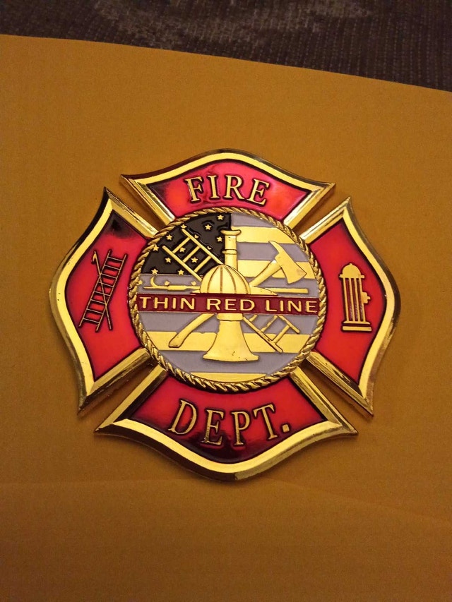 Car Emblem Fire Department Thin Red Line - photo 5