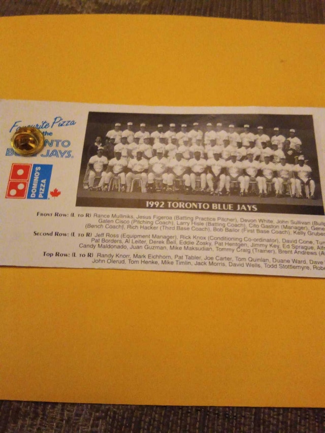 1992 World series Blue Jays Pin - photo 4