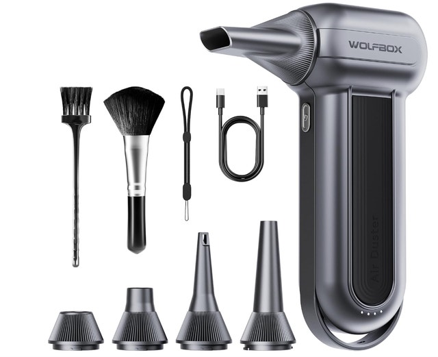 WOLFBOX MF100 Compressed Air Duster Electric Turbo Fan