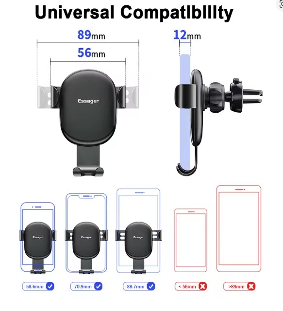 Gravity Car Phone Holder Universal Mount for Dashboard - New - photo 4