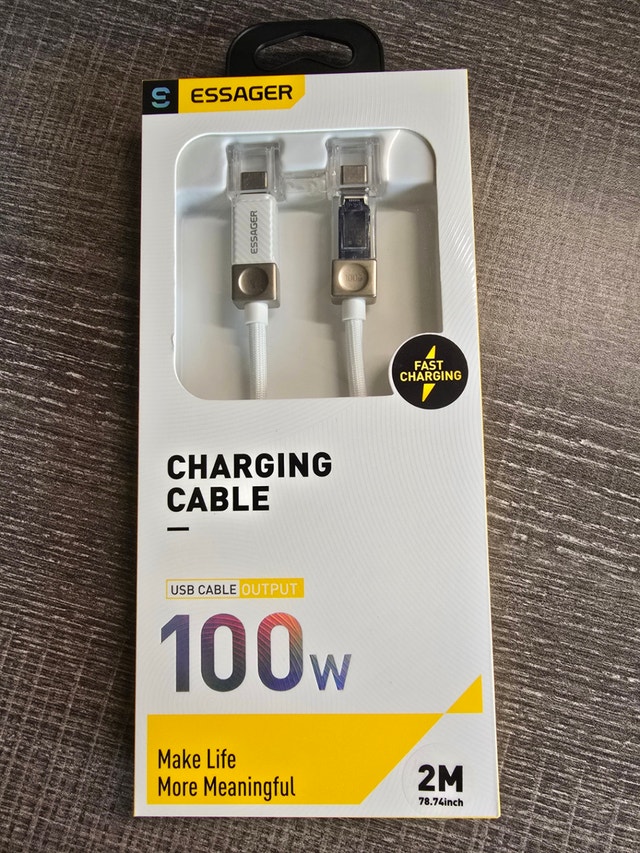 Premium Braided USB Type C Cable 100W PD 3.1 Fast Charging - photo 2