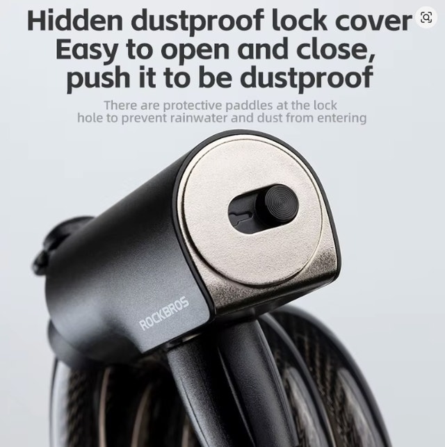 Bicycle Lock Portable Anti-theft Bike Lock with Keys Zinc Alloy - photo 2