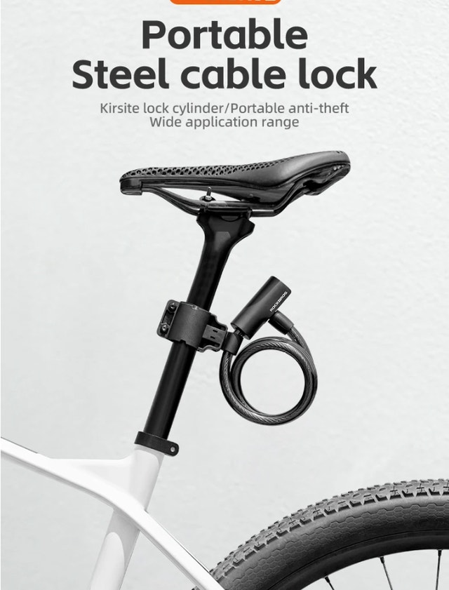 Bicycle Lock Portable Anti-theft Bike Lock with Keys Zinc Alloy - photo 4