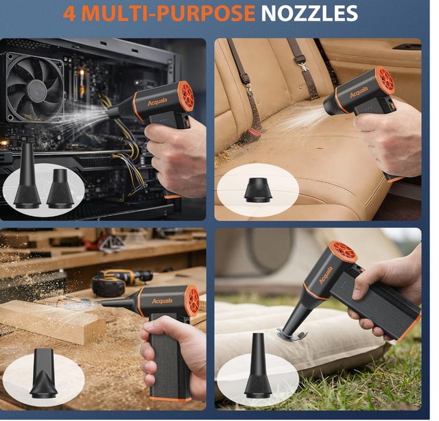 Compressed Air Duster, 160000RPM Ultra Powerful Electric Air - photo 4