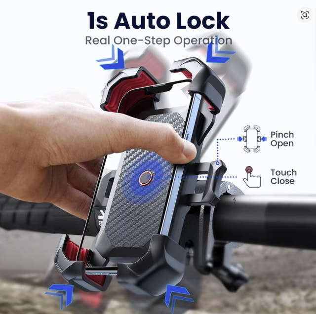Phone Holder Bike 360° Universal Bicycle Mobile Phone Stand - photo 4