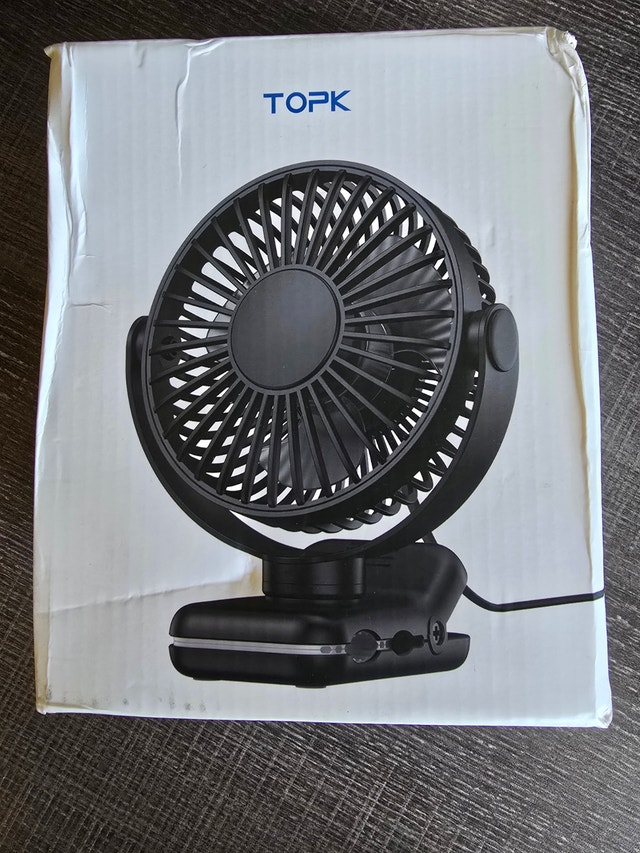 Portable Clip Fan USB Desk Fan with 3 Speeds Strong Airflow - photo 3