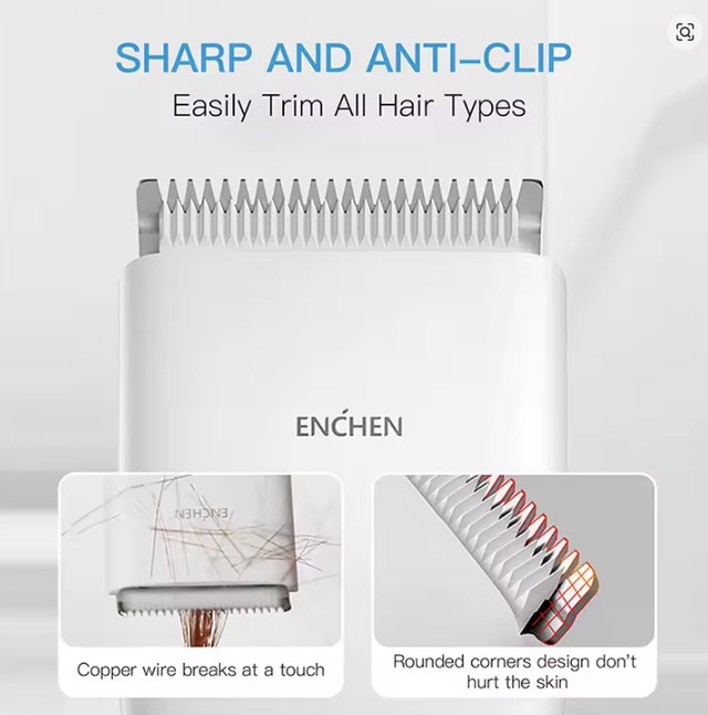 Electric Hair Clipper Professional Cordless Fast Type-C Charging - photo 3