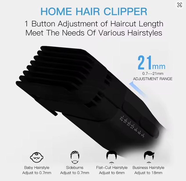 Electric Hair Clipper Professional Cordless Fast Type-C Charging - photo 4