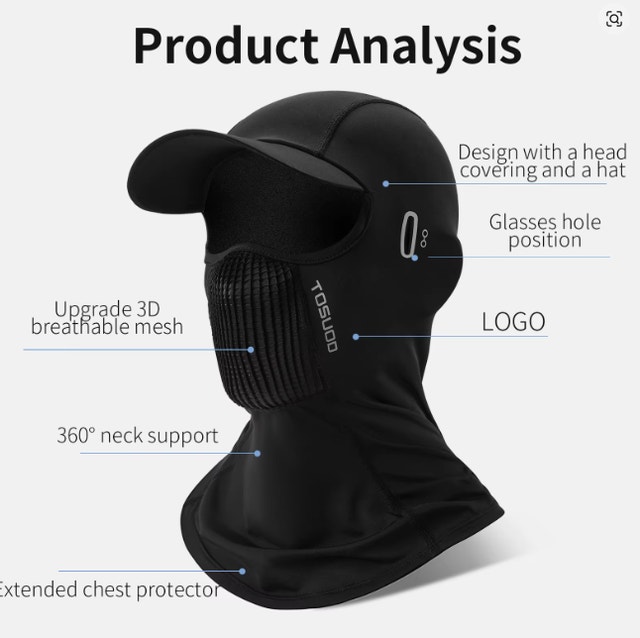 Cycling UV Protection Face Cover – Breathable – Brand New - photo 3