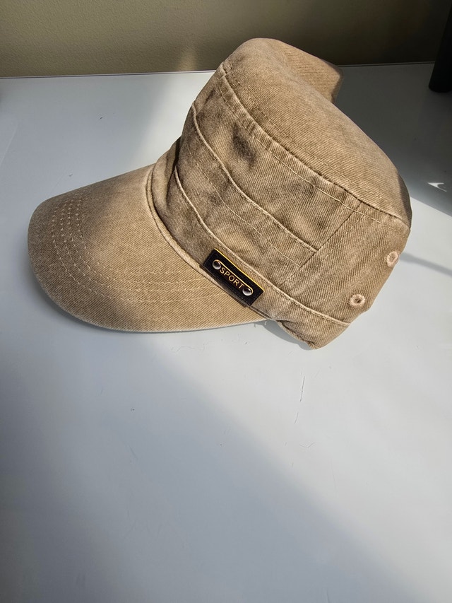 Mens New Washable Cotton Flat Top Cap Hat - Brand New - photo 2