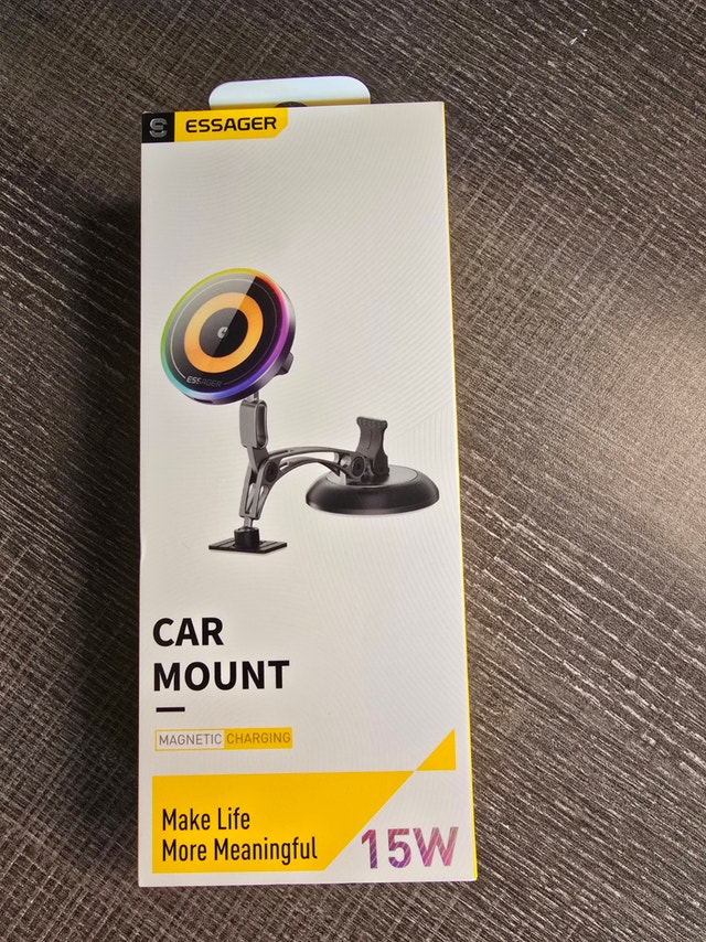Magnetic Wireless Charger 15W Car Phone Holder - photo 2