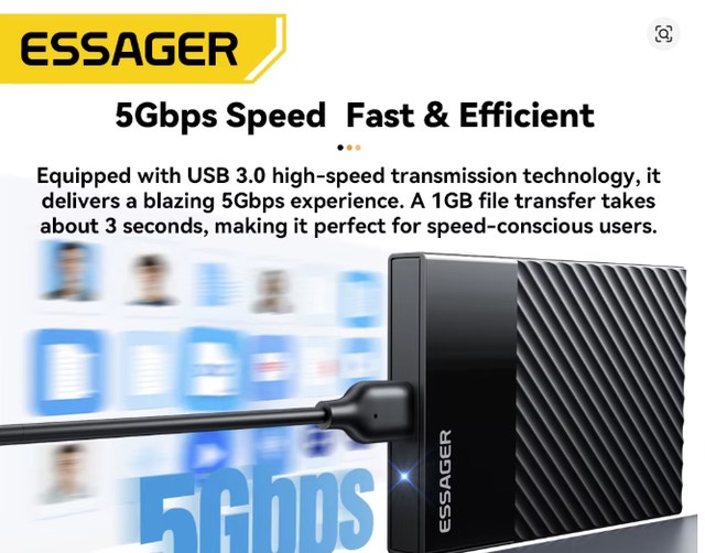 HDD Enclosure 2.5 Inch External SSD HDD Case USB 3.0 SATA - photo 4
