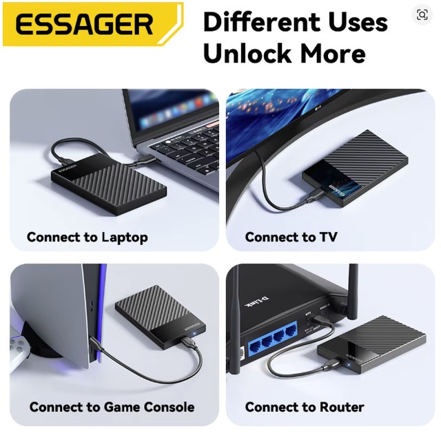 HDD Enclosure 2.5 Inch External SSD HDD Case USB 3.0 SATA - photo 5