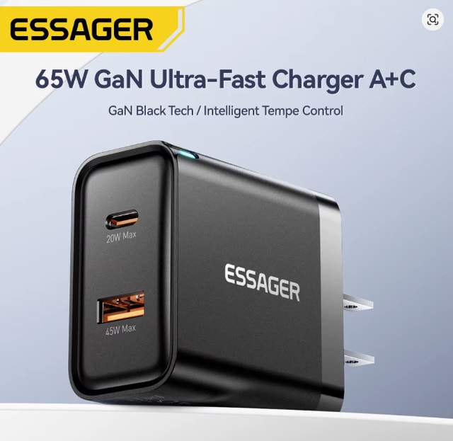 65W GaN USB-C Fast Charger