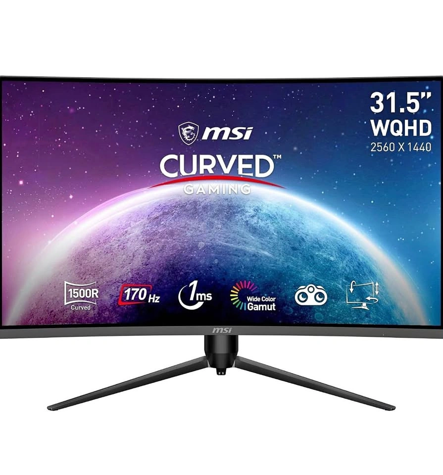 MSI G32CQ5P 31.5" WQHD 170Hz 1ms Curved Gaming Monitor