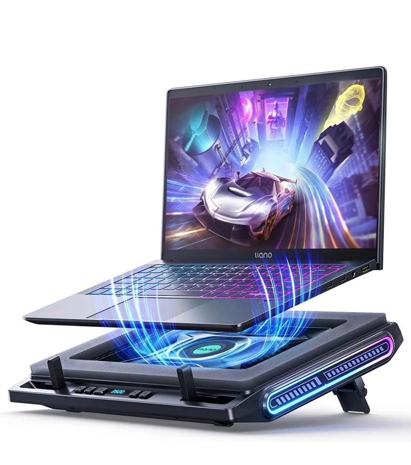 llano V10 Gaming Laptop Cooling Pad, RGB Laptop Cooler Stand