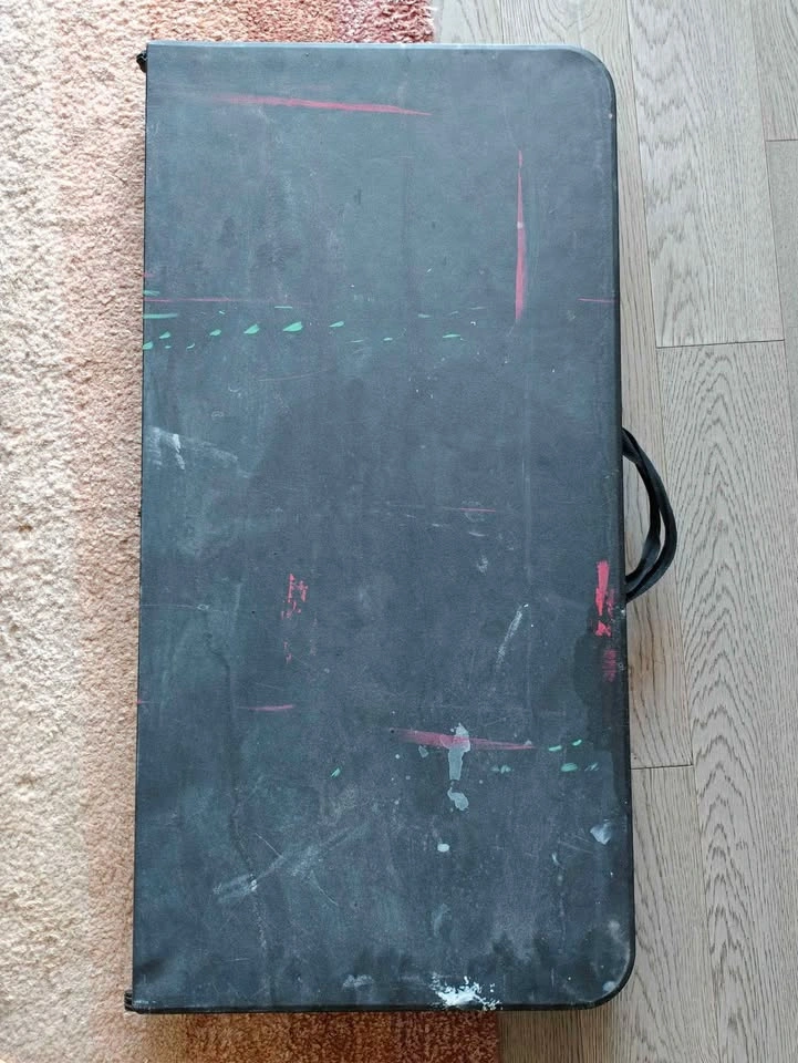 Black Hard Plastic Folding Table - photo 5