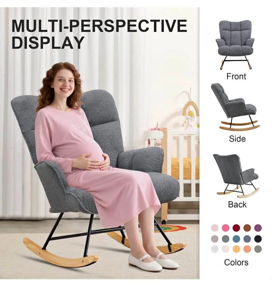 Brand new Teddy Fabric Rocking Chair