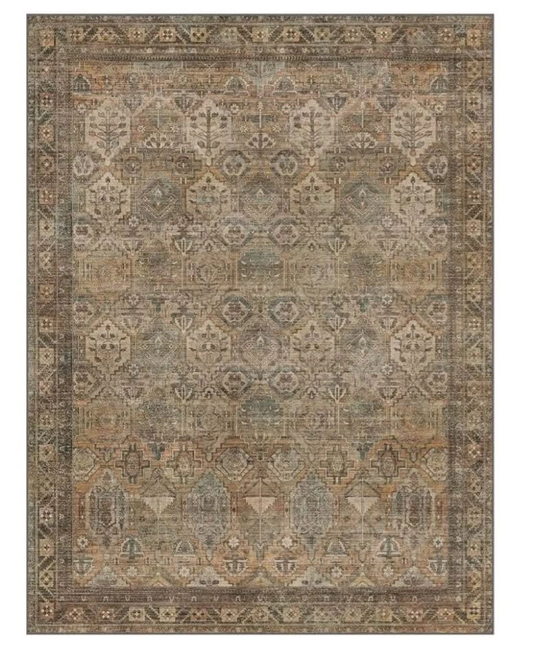 Brand new Washable Area Rug 9x12, Vintage Print, Low Pile - photo 4